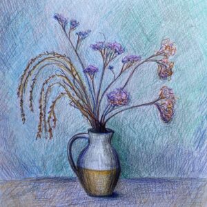 A vase with flowers